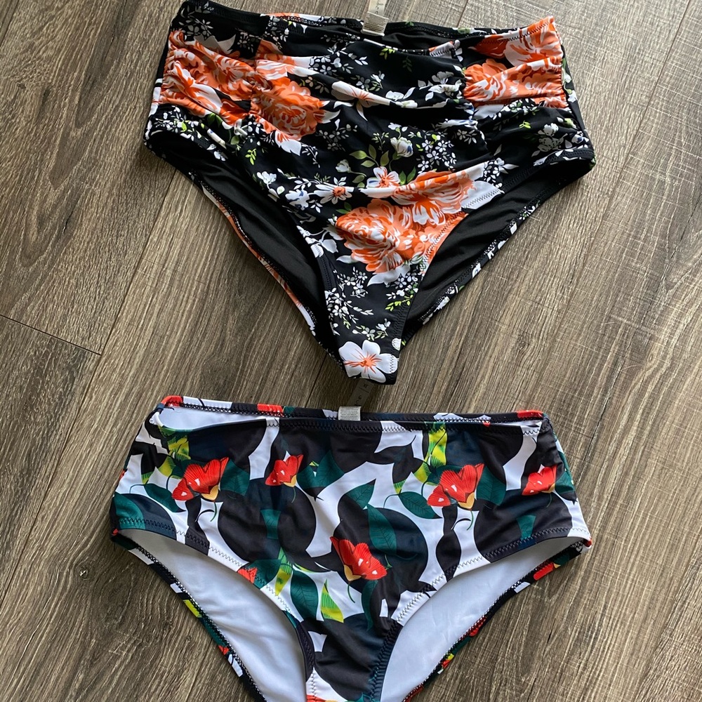 Two (2) Cupshe swim bottoms